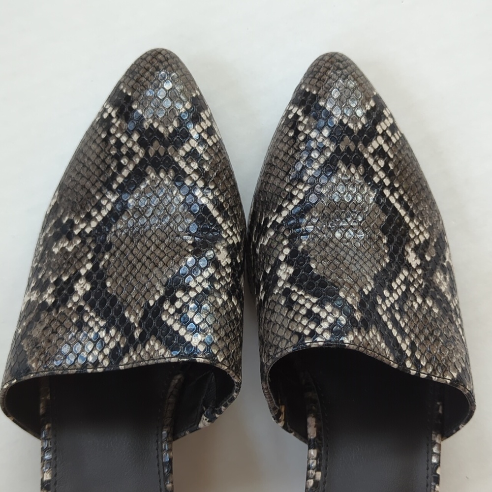 Steve Madden Snake Skin Print Block Heel Mule Sli… - image 4